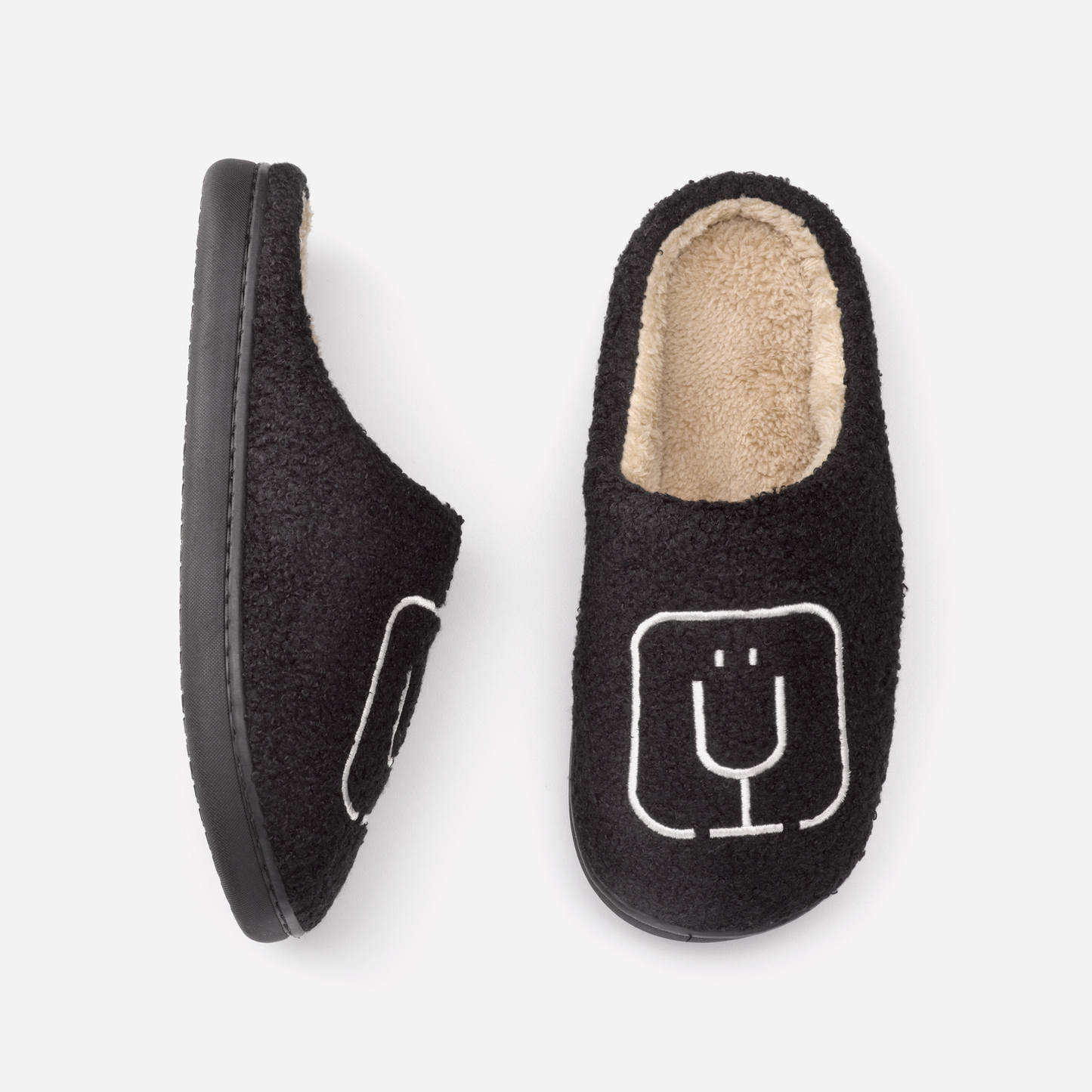 brumate-fuzzy-slippers-black-p2 apparel-slippers-above.png